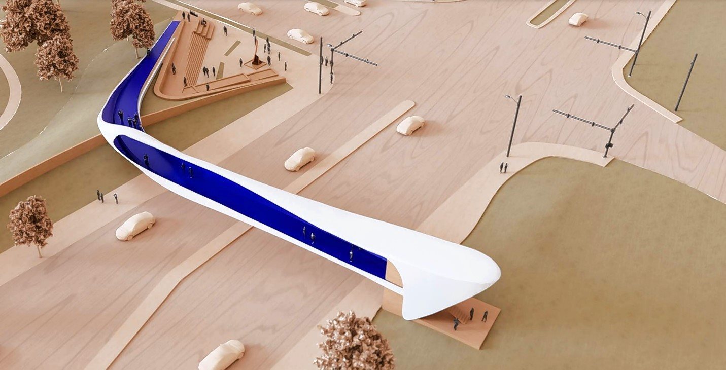 Village selects design for pedestrian bridge over Meacham Road Daily