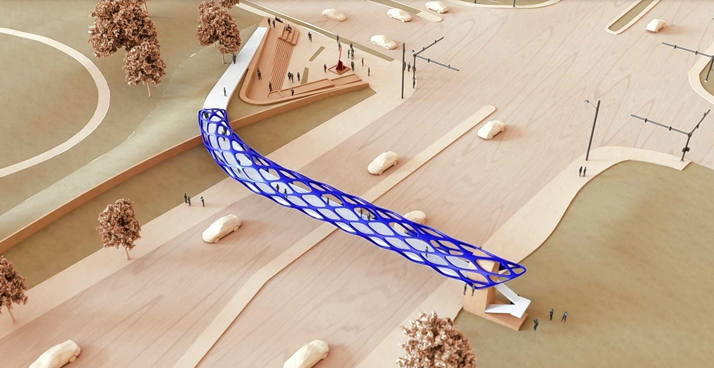 Village selects design for pedestrian bridge over Meacham Road Daily